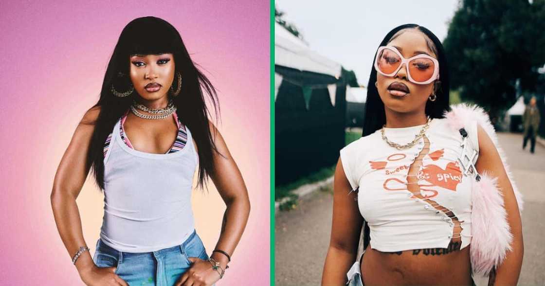 Uncle Waffles celebrated that her song with Justin 99 has reached the top. Uncle Waffles celebrated that her song with Justin 99 has reached the top.