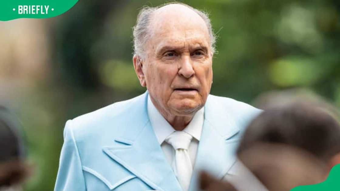 Actor Robert Duvall is seen filming scenes