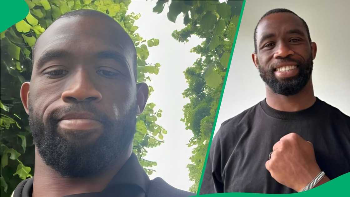 Siya Kolisi removed last year's profile picture with Rachel Kolisi and replaced it with a new one. Siya Kolisi removed last year's profile picture with Rachel Kolisi and replaced it with a new one.