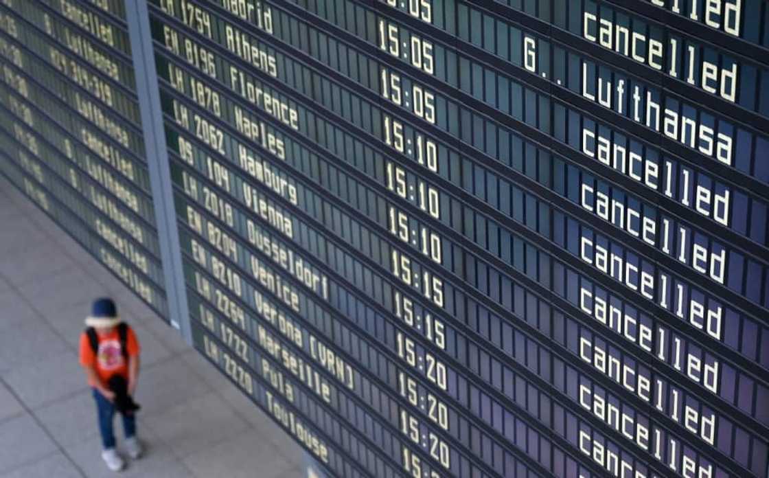A strike by ground staff forced German national carrier Lufthansa to cancel more than 1,000 flights A strike by ground staff forced German national carrier Lufthansa to cancel more than 1,000 flights