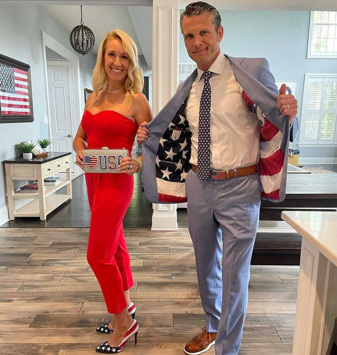 Jennifer Rauchet and Pete Hegseth