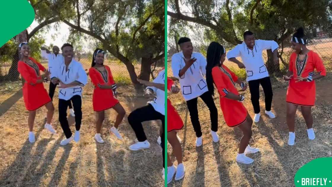 The visual showed the Ndlovu Youth Choir singing in Zulu