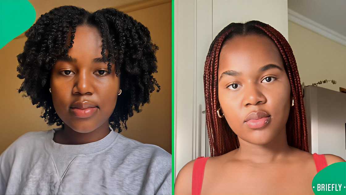 A woman with luscious 4C hair showcased her trusted hair products.