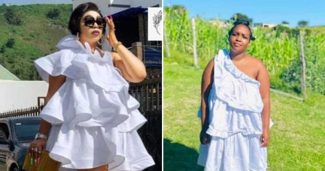 Side-by-side pictures of what she ordered versus what she got Side-by-side pictures of what she ordered versus what she got