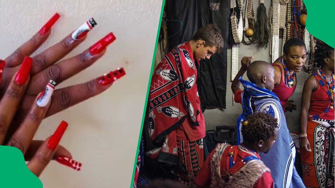 Woman shows off R200 Sangoma-inspired nails