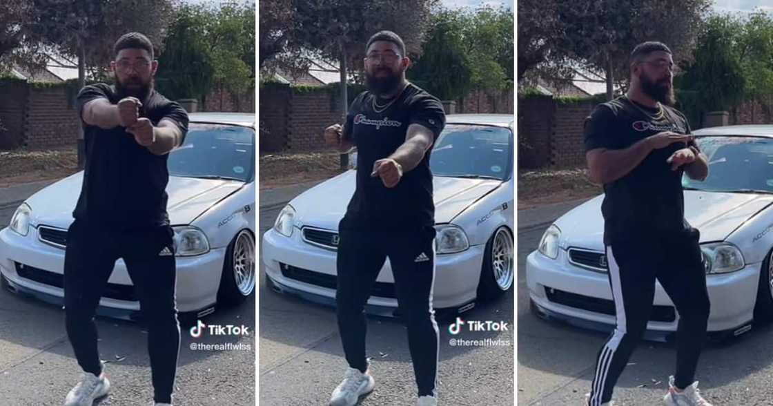 Kobus Nyovest dancing on TikTok