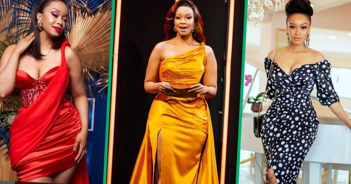 Dineo Langa has been rocking new looks from her fashion line Port of LNG different from her usual glamourous style. Dineo Langa has been rocking new looks from her fashion line Port of LNG different from her usual glamourous style.