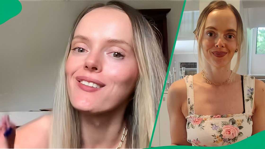 A TikTok video shows a woman comparing in-store clothing prices with those on Shein. A TikTok video shows a woman comparing in-store clothing prices with those on Shein.