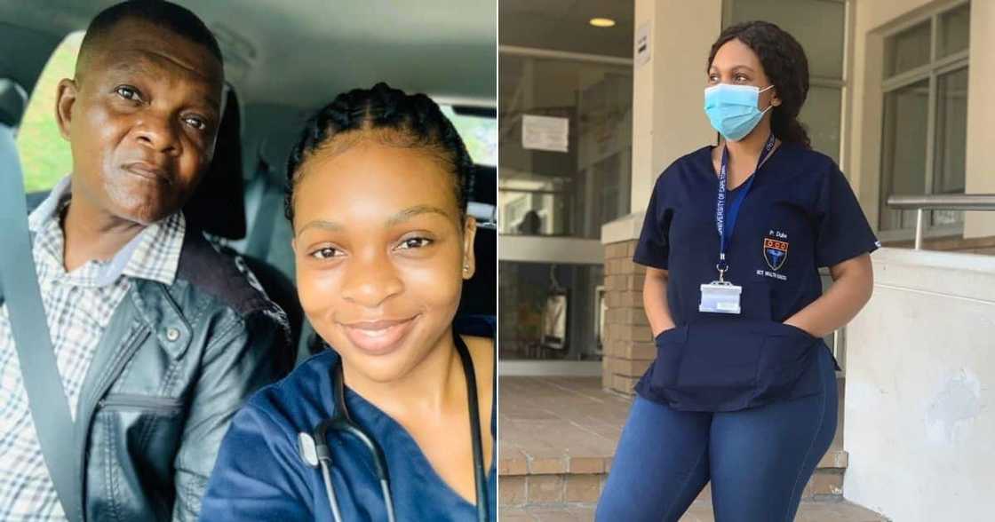 Doctor, Photo of Her Dad Driving Her to Work, Mzansi, South Africa, Twitter Doctor, Photo of Her Dad Driving Her to Work, Mzansi, South Africa, Twitter
