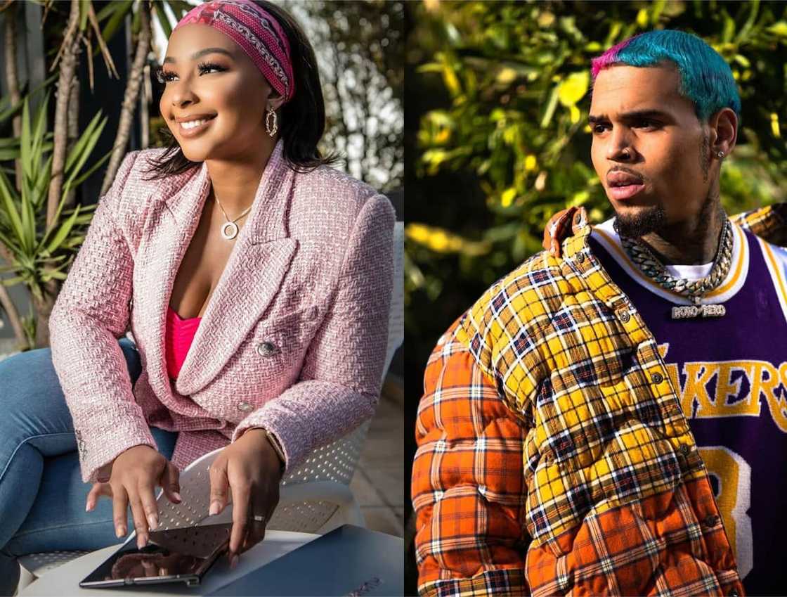 Boity Thulo and Chris Brown's Instagram Boity Thulo and Chris Brown's Instagram