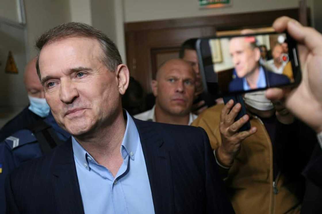 Medvedchuk was regularly photographed with Putin at lavish events Medvedchuk was regularly photographed with Putin at lavish events