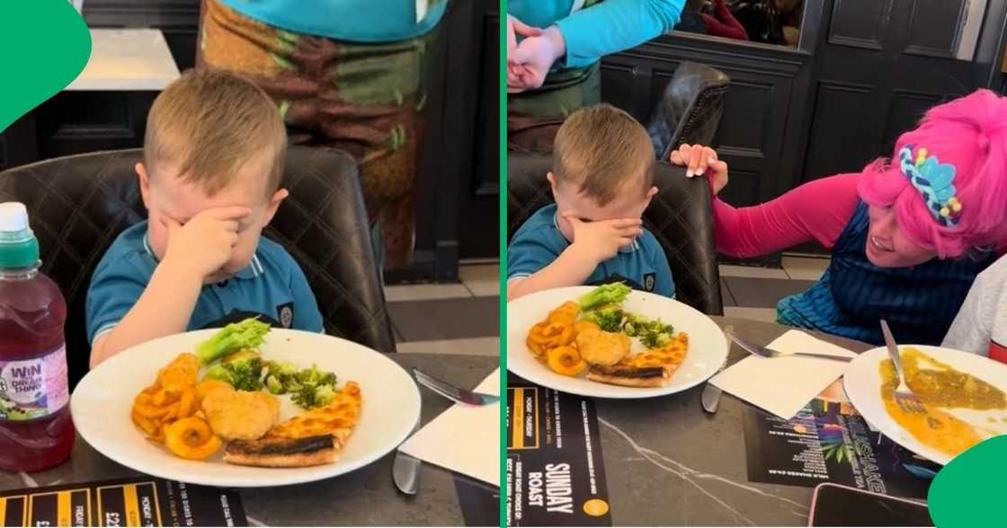 A boy looked disappointed on his birthday A boy looked disappointed on his birthday