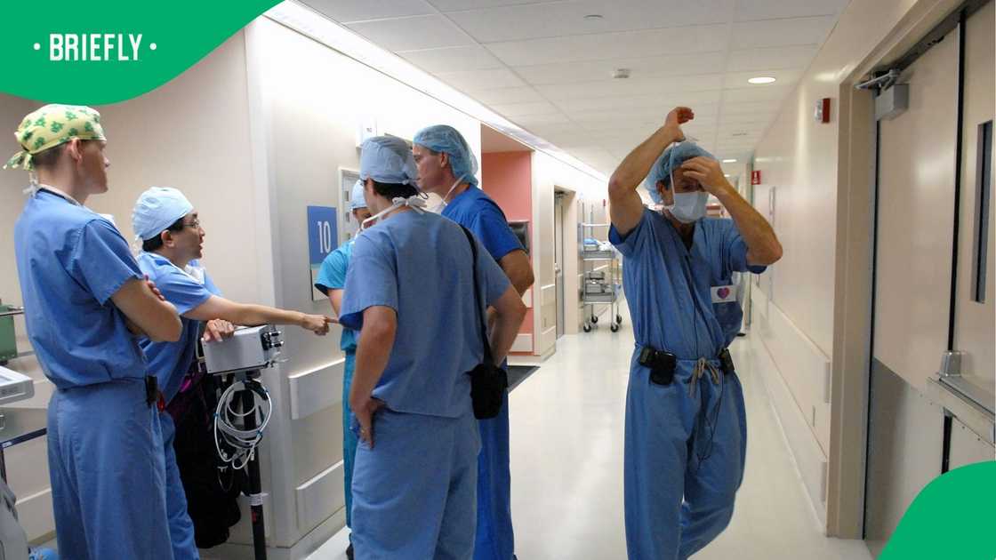 The twins, who were born over the weekend, are joined at the abdomen.