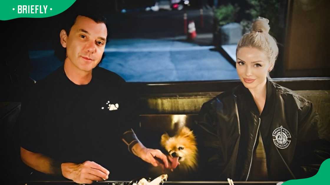 Xhoana Xhenet and Gavin Rossdale at dinner