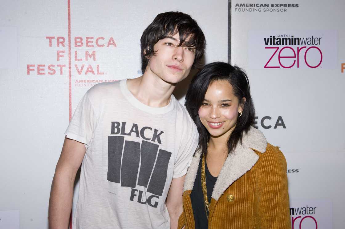 Ezra Miller and Zoë Kravitz in New York City