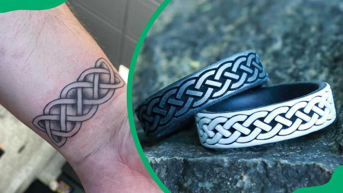 Sailor's Celtic knot tattoo