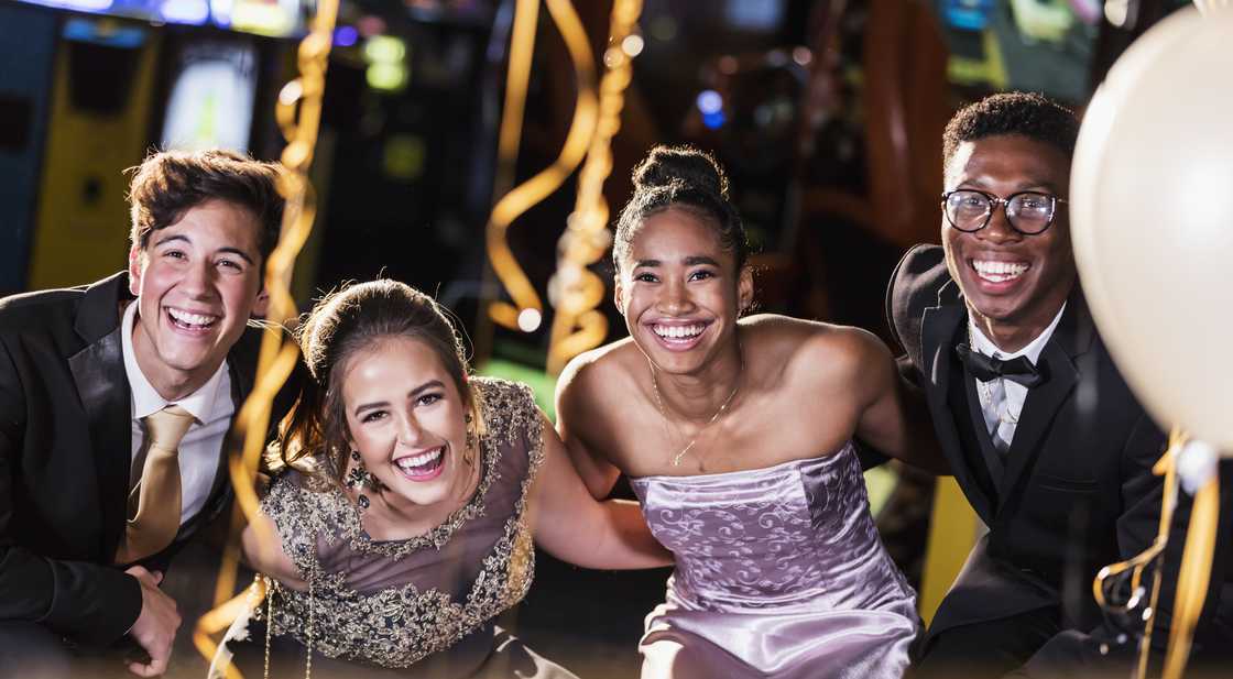 Matriculants often wear ball gowns and suits to their matric dance