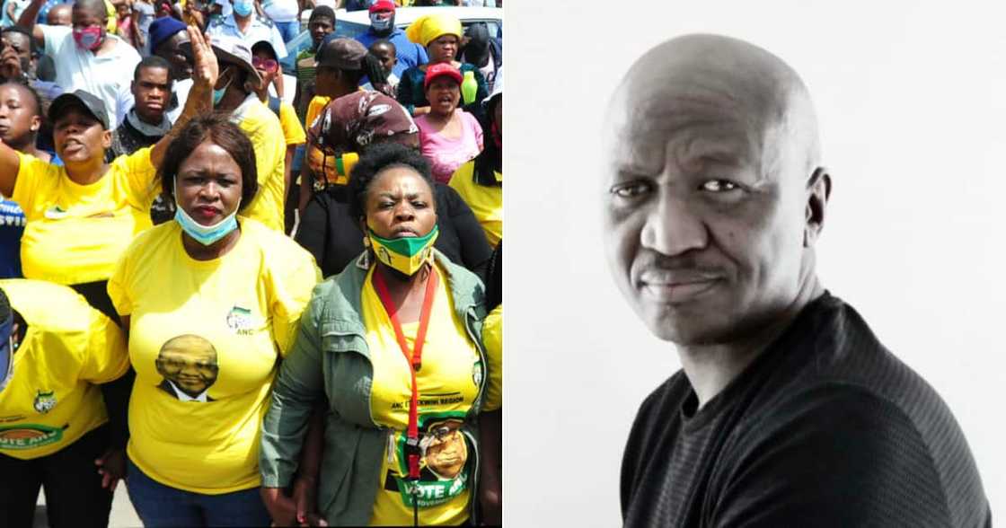 Actor, Fana Mokoena, Swipe, ANC, Polls, Twitter, EFF member, Mzansi, Political armchair commentators, Thespian, Local government elections Actor, Fana Mokoena, Swipe, ANC, Polls, Twitter, EFF member, Mzansi, Political armchair commentators, Thespian, Local government elections