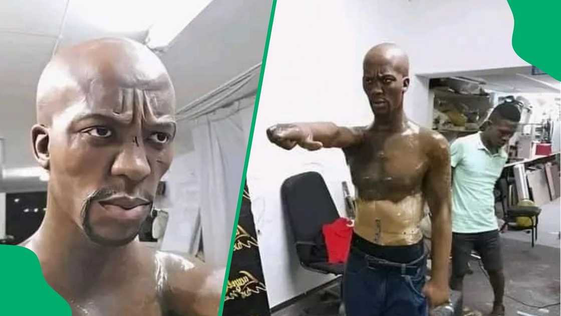 Dr Lungelo Gumede made a life-size statue of Zola 7. Dr Lungelo Gumede made a life-size statue of Zola 7.