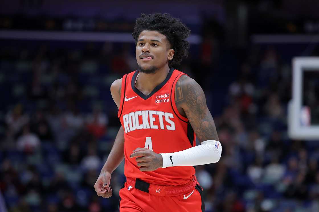 Jalen Green during a game between the Houston Rockets and the New Orleans Pelicans Jalen Green during a game between the Houston Rockets and the New Orleans Pelicans
