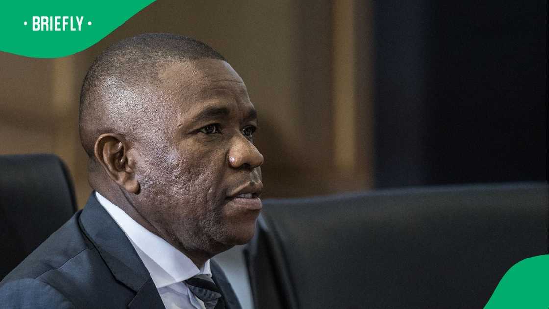 Lieutenant General Nhlanhla Mkhwanazi, appearing before the Madlanga Commission of Inquiry Lieutenant General Nhlanhla Mkhwanazi, appearing before the Madlanga Commission of Inquiry