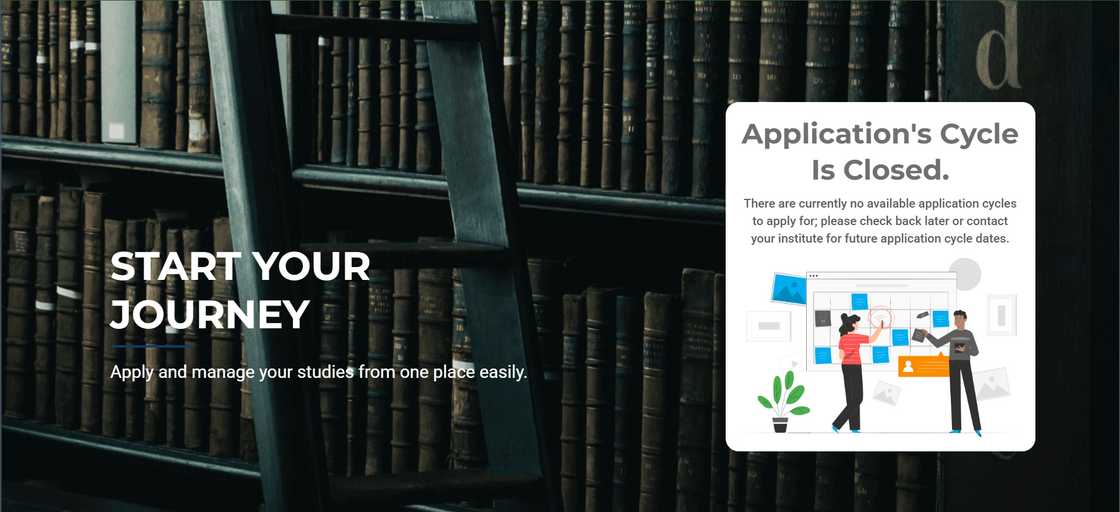 VAAL online application portal