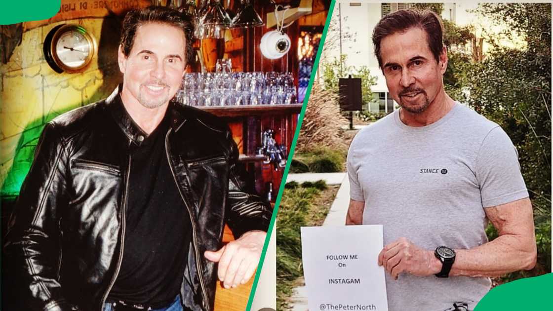 Peter North posing for pictures with a smile