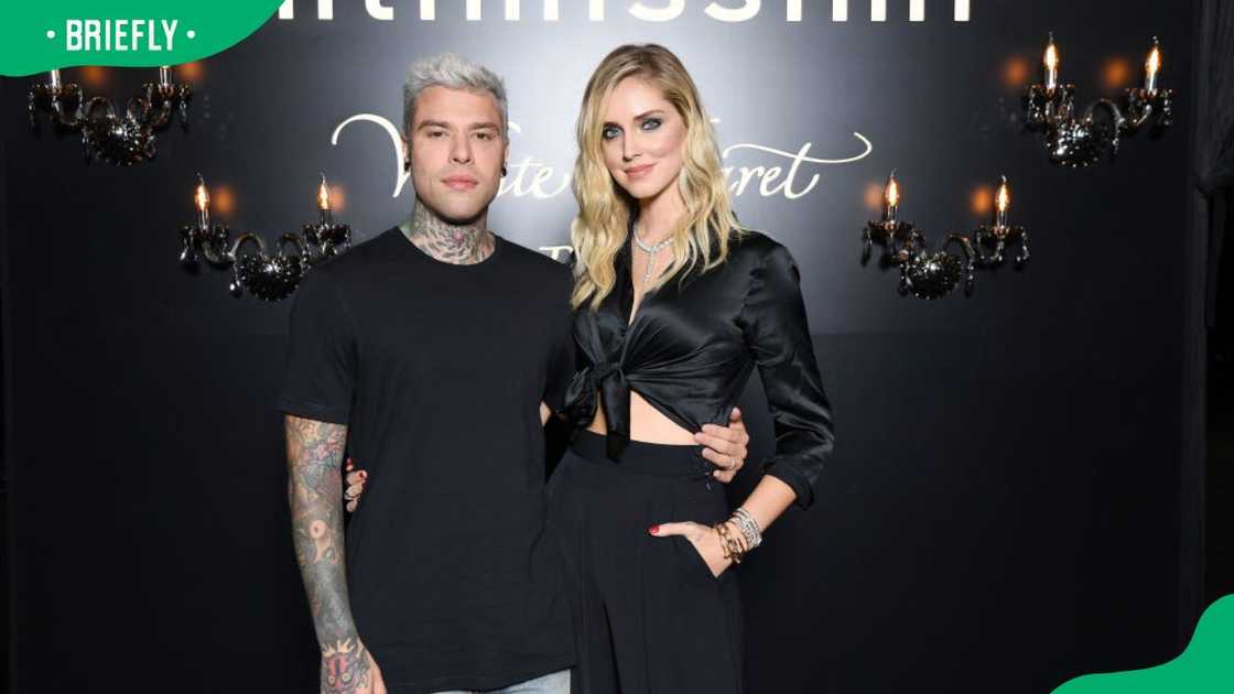 Fedez and Chiara Ferragni during the 2019 White Cabaret La Premiére - Intimissimi Show Fedez and Chiara Ferragni during the 2019 White Cabaret La Premiére - Intimissimi Show