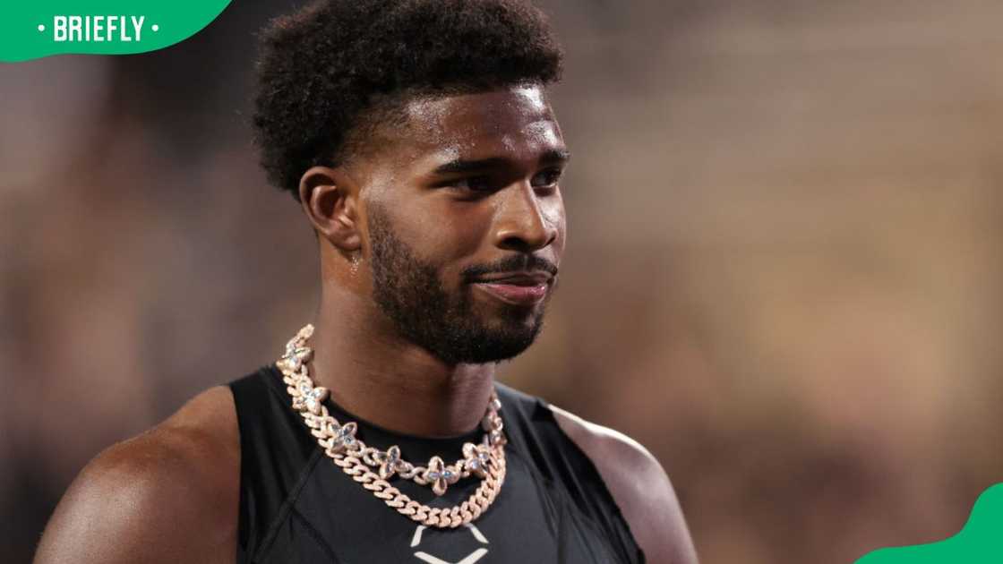 Sportsman Shedeur Sanders during a 2024 game against the Cincinnati Bearcats at Folsom Field Sportsman Shedeur Sanders during a 2024 game against the Cincinnati Bearcats at Folsom Field