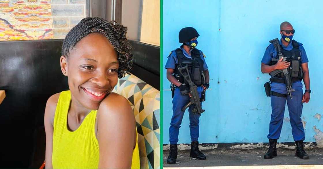 A woman took to TikTok to share a video of her SAPS member crush. A woman took to TikTok to share a video of her SAPS member crush.