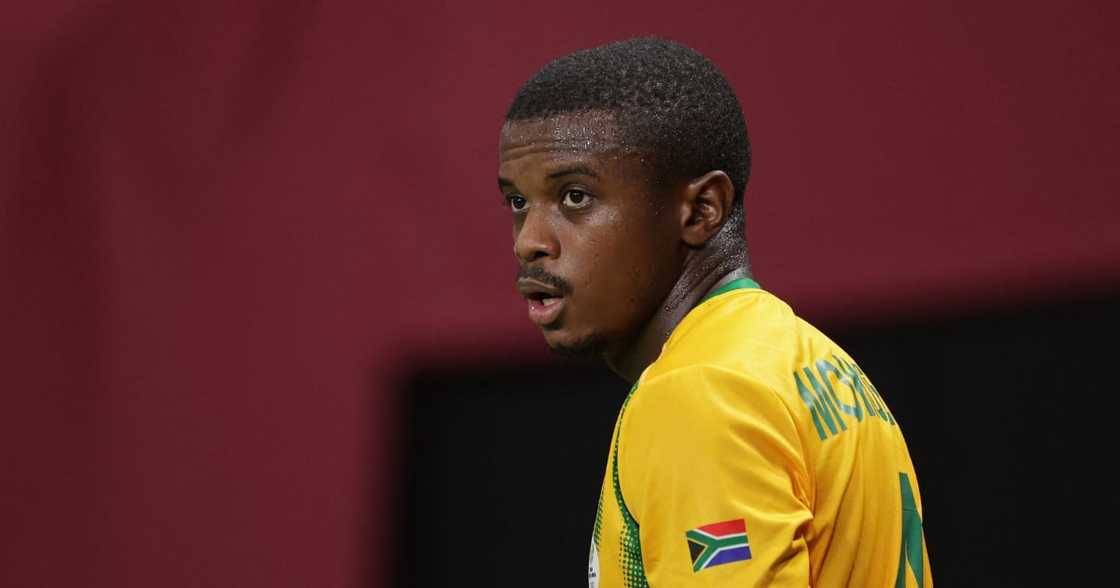 Teboho Mokoena was lauded for his assist during their game against Namibia Teboho Mokoena was lauded for his assist during their game against Namibia