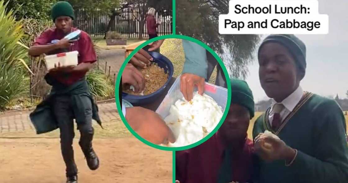 TikTok video of student's lunch of South African staple