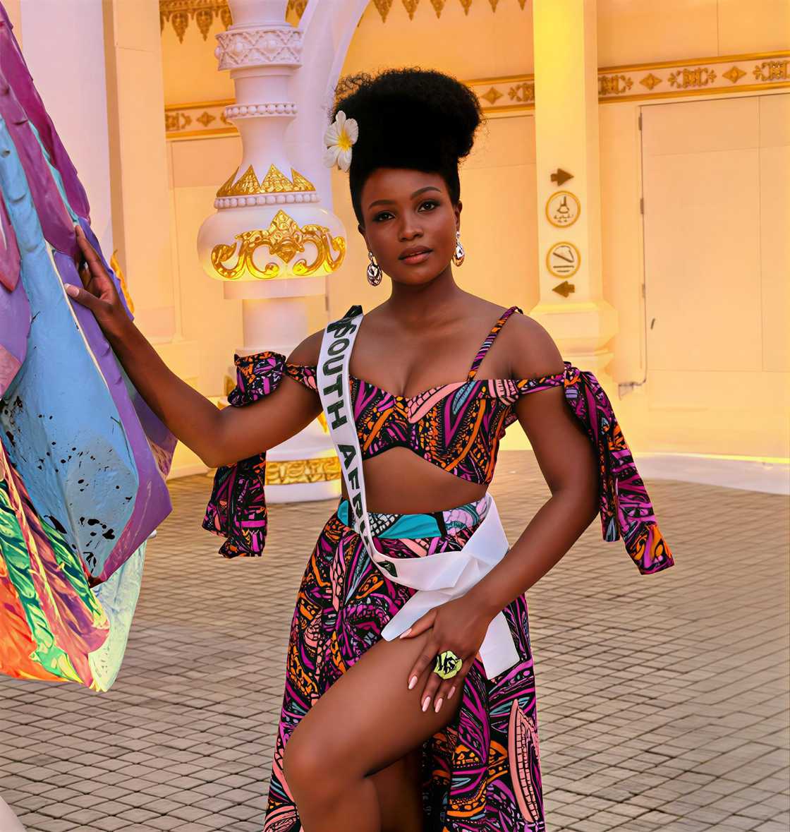 Netizens reacted to Melissa Nayimuli's evening gown Netizens reacted to Melissa Nayimuli's evening gown