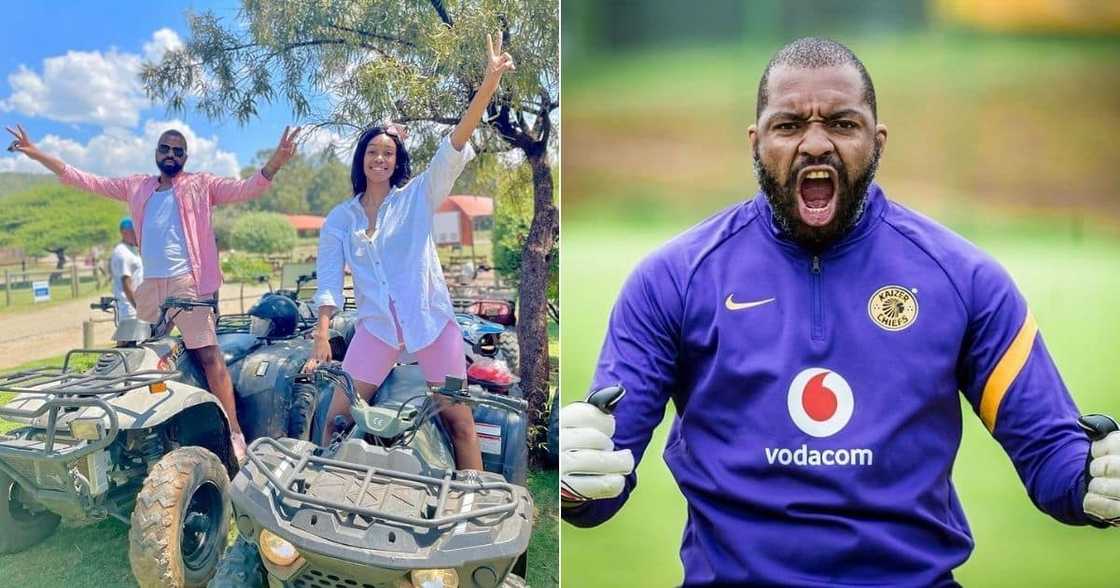 Mzansi, Loves, Itumeleng Khune, Outing, Stunning Wife, Sphelele, Family