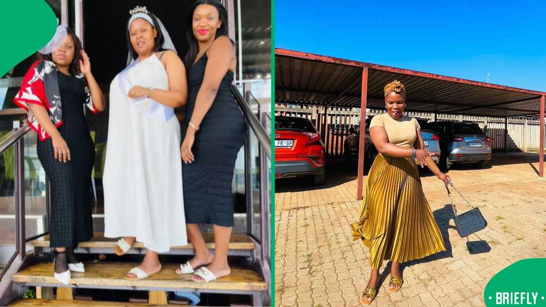 Young teachers were seen in a TikTok clip showing off their style while posing with a bright red SUV at school Young teachers were seen in a TikTok clip showing off their style while posing with a bright red SUV at school