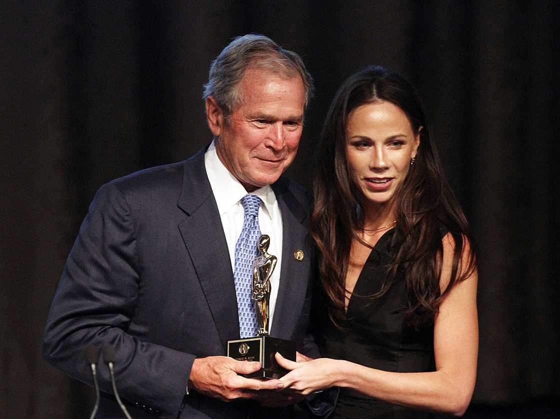 Former U.S. President George W. Bush and his daughter Barbara Bush Former U.S. President George W. Bush and his daughter Barbara Bush