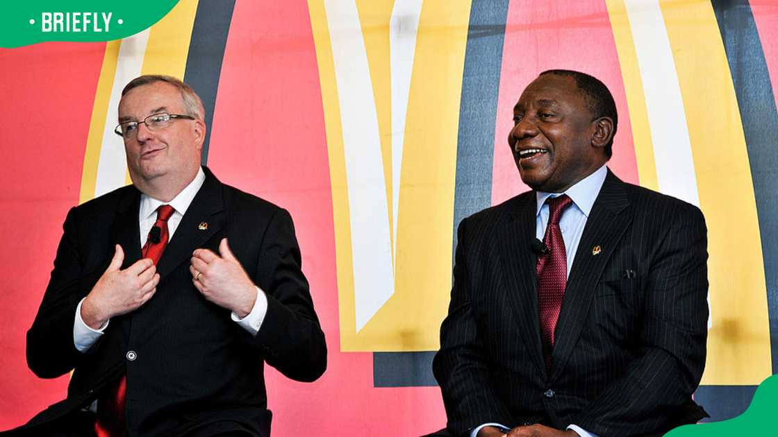 Ramaphosa and McDonald's Ramaphosa and McDonald's