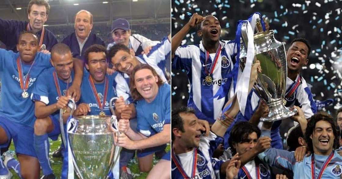 Legend Benni McCarthy has shared images as he remembers their UEFA Champions League win back in 2004. Image: @BenniMac17/Instagram Legend Benni McCarthy has shared images as he remembers their UEFA Champions League win back in 2004. Image: @BenniMac17/Instagram