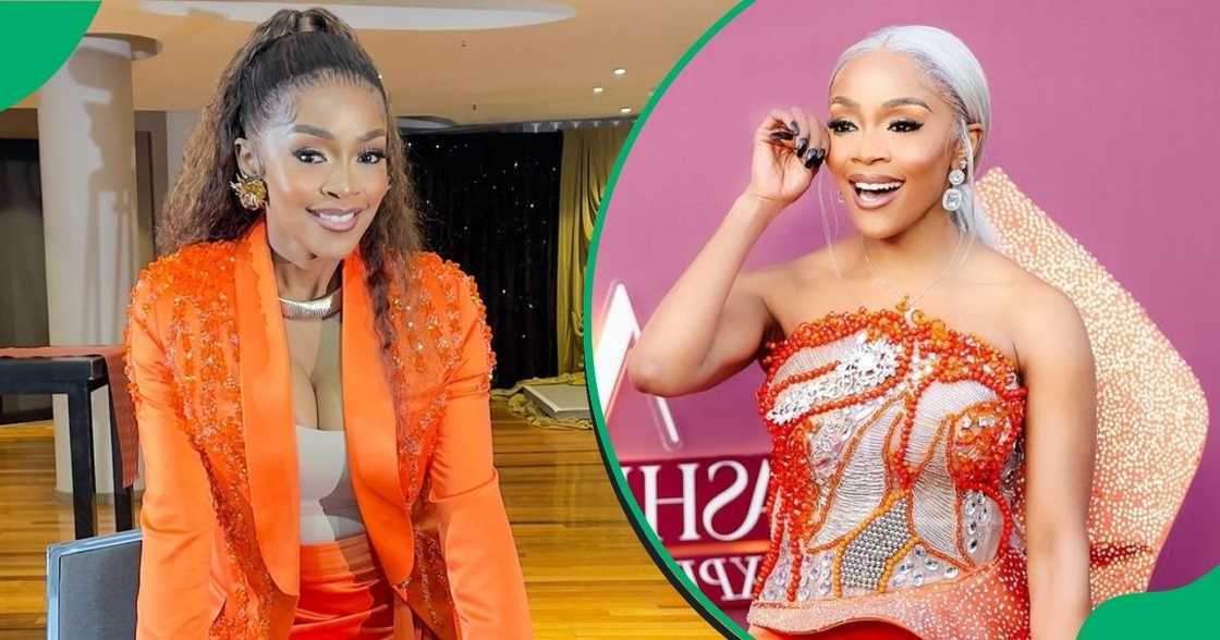 Thembi Seete showed off her dance moves