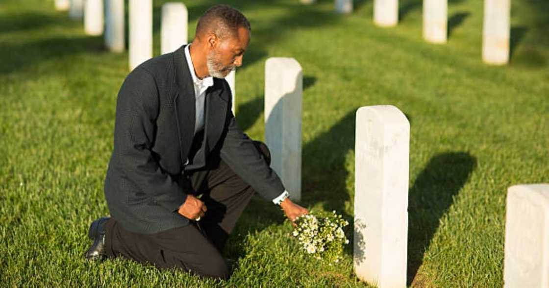 A man in mourning.