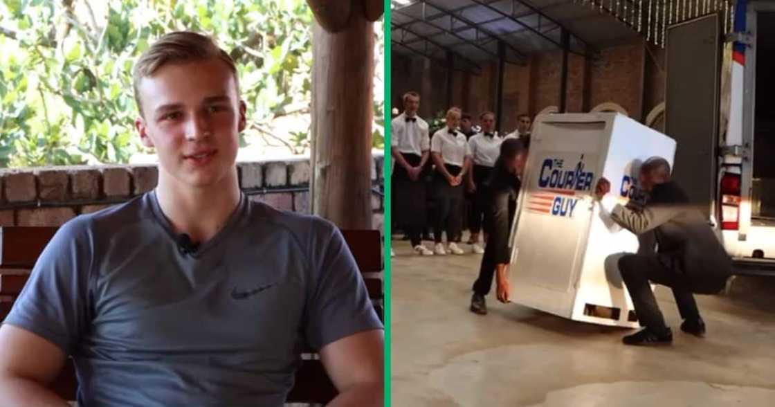 Learner Arrives at Farewell in Pudo Box Delivered by Courier Guy Learner Arrives at Farewell in Pudo Box Delivered by Courier Guy