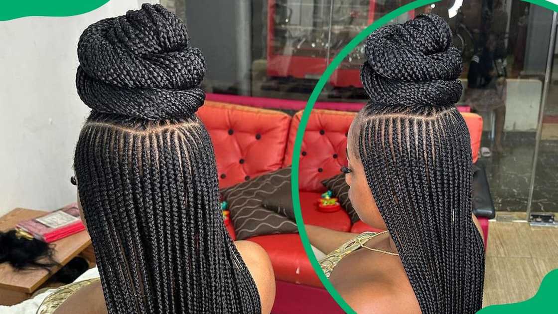 What are the four types of three strand braids?