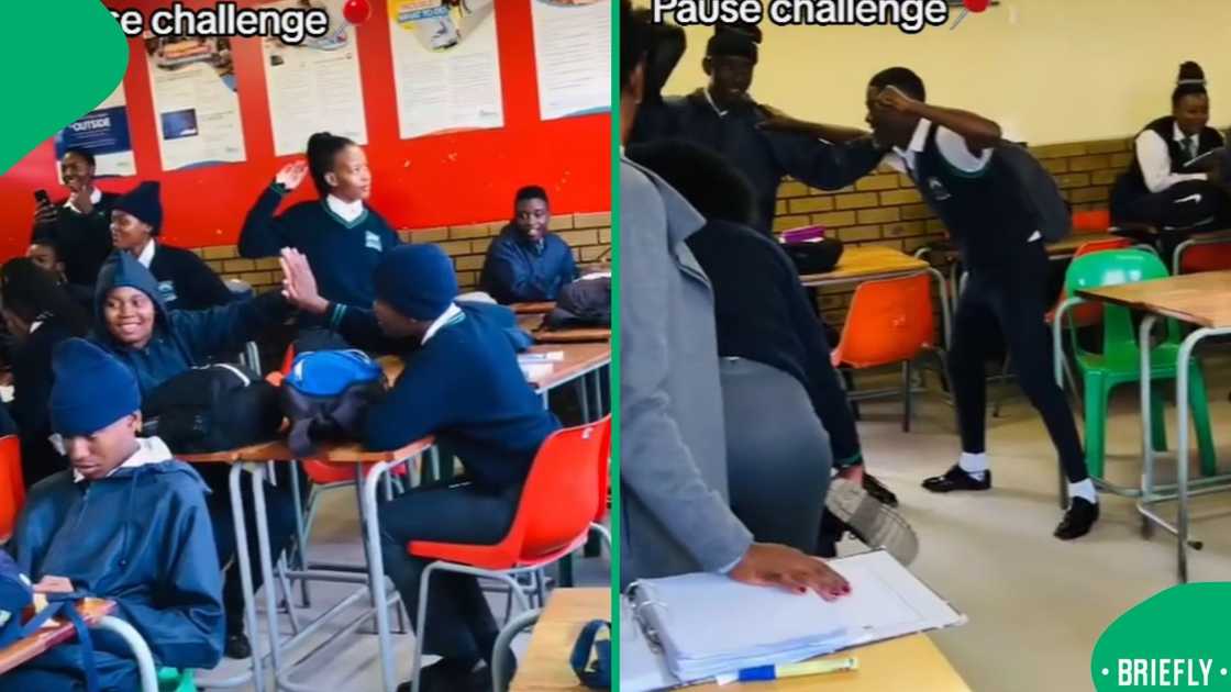 Students prank their class teacher in a hilarious video. Students prank their class teacher in a hilarious video.