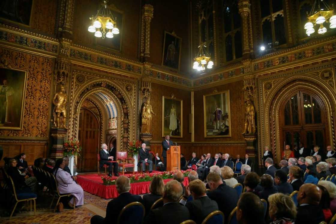 Ramaphosa addressed members of both houses of Britain's parliament as part of his state visit Ramaphosa addressed members of both houses of Britain's parliament as part of his state visit