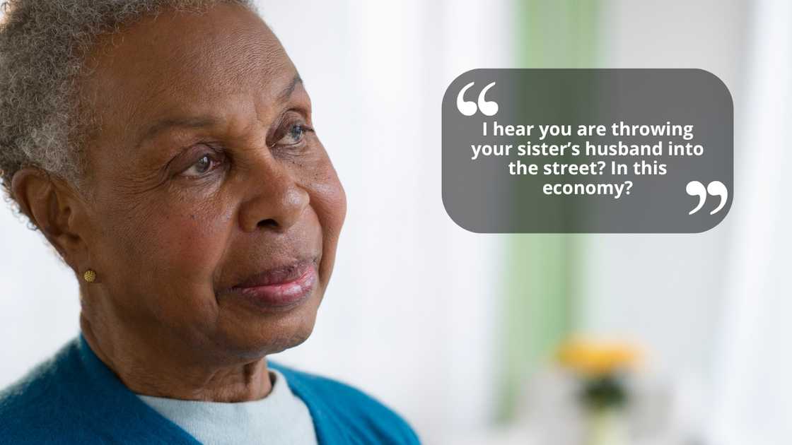 An elderly woman talking An elderly woman talking