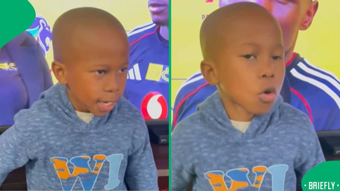 A child’s live-style football commentary during Sundowns vs Pirates trended widely on TikTok A child’s live-style football commentary during Sundowns vs Pirates trended widely on TikTok