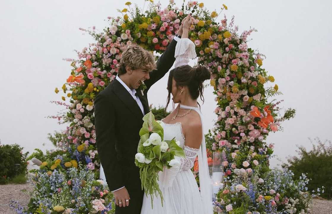 Cheyanne King and Gavin Casalegno on their wedding day Cheyanne King and Gavin Casalegno on their wedding day