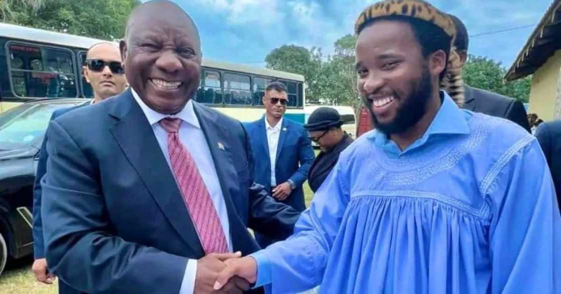 President Cyril Ramaphosa met congregants of the Shembe church