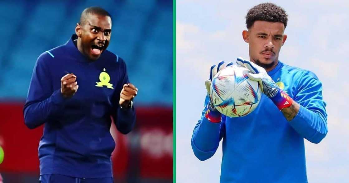 Rhulani Mokwena and Ronwen Williams Rhulani Mokwena and Ronwen Williams