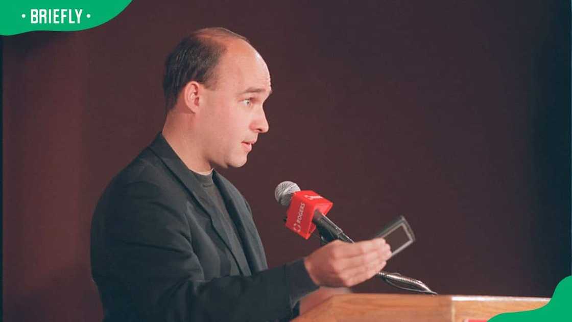 Jim Balsillie during a presentation at the Canadian Club in 2012